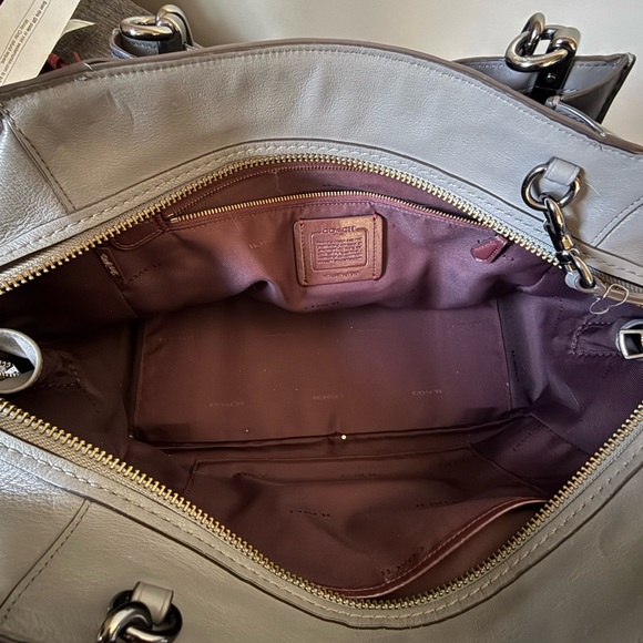 Coach Dreamer 36 Gray Handbag - Picture 7 of 14